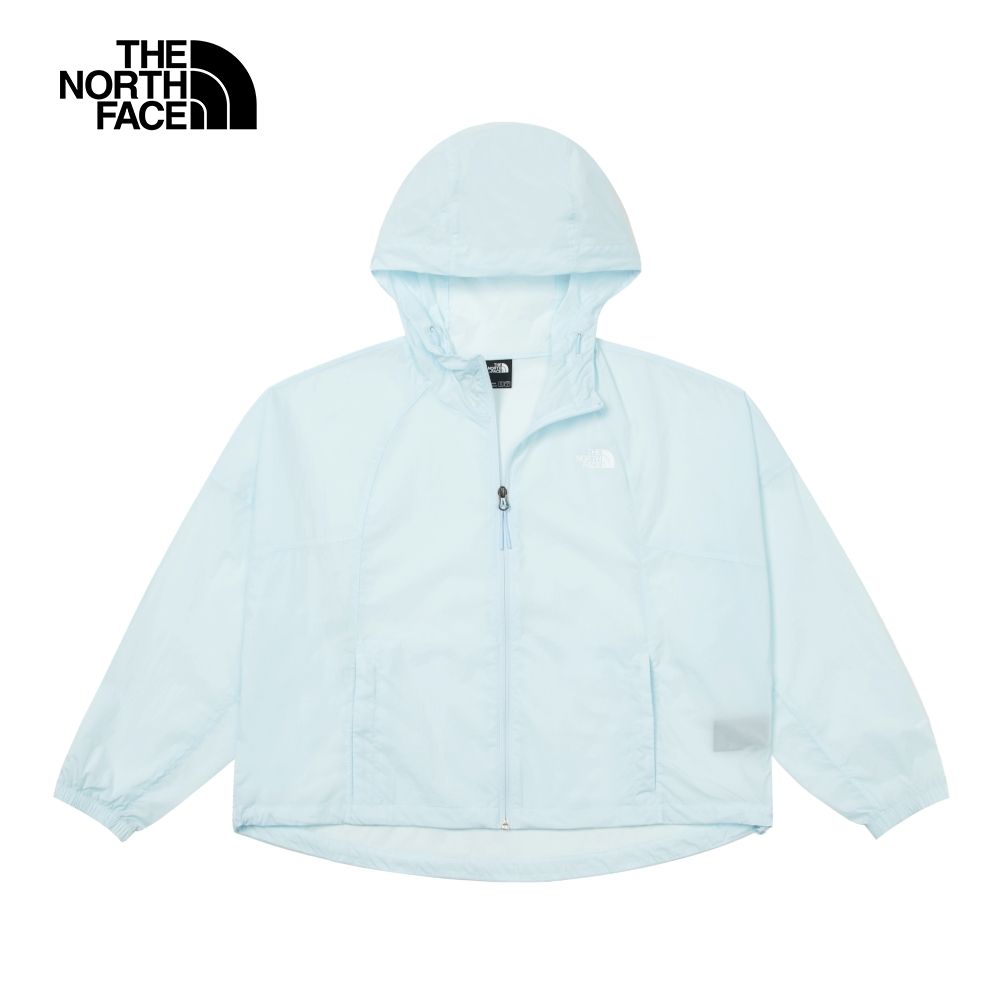 The North Face 北面 女款藍色防風防曬舒適透氣休閒連帽外套7WBVO0R