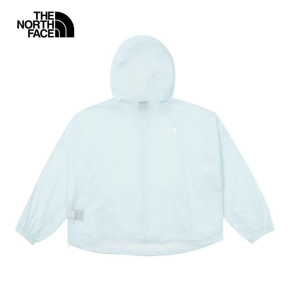 The North Face 北面 女款藍色防風防曬舒適透氣休閒連帽外套7WBVO0R