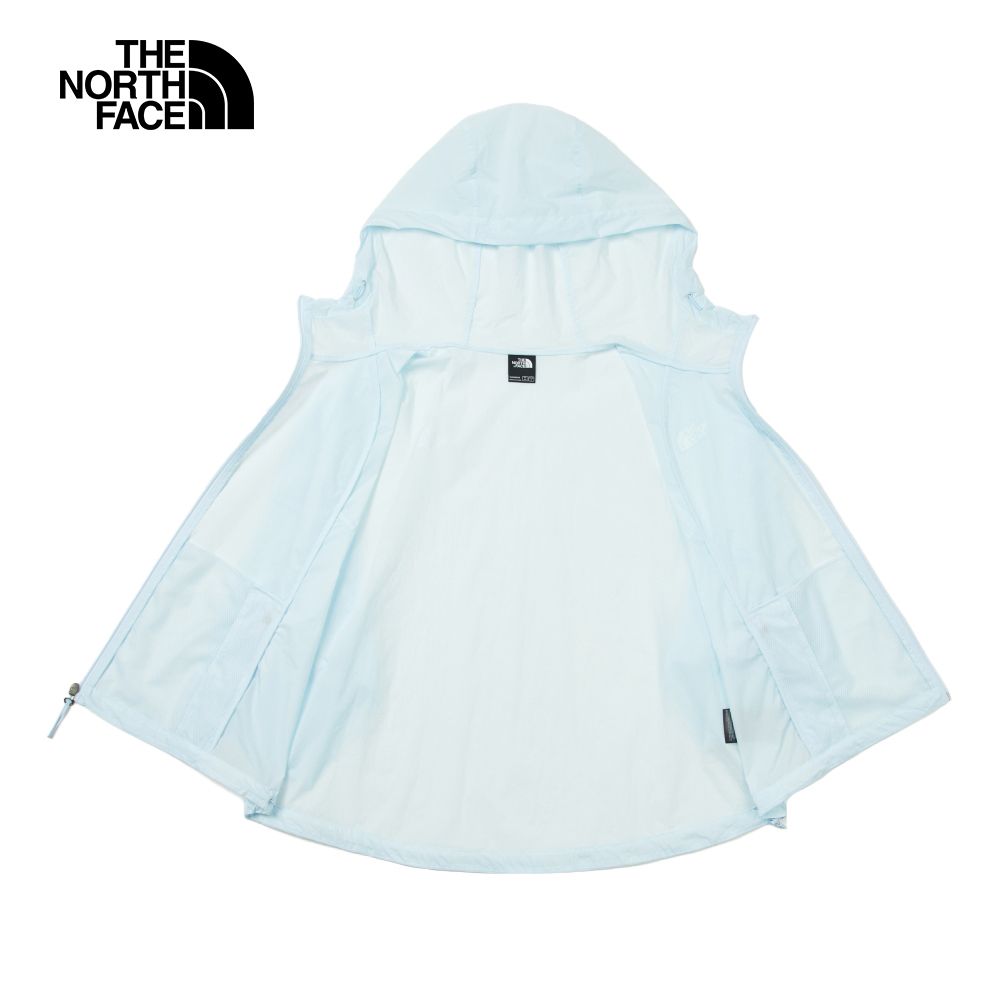 The North Face 北面 女款藍色防風防曬舒適透氣休閒連帽外套7WBVO0R