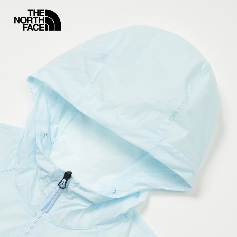 The North Face 北面 女款藍色防風防曬舒適透氣休閒連帽外套7WBVO0R