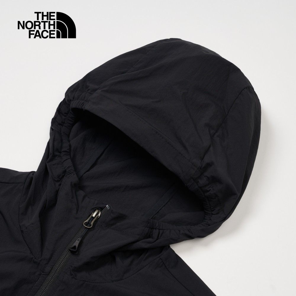 The North Face 北面 男款黑藍拼接舒適透氣涼感防曬休閒連帽外套87VYMPF