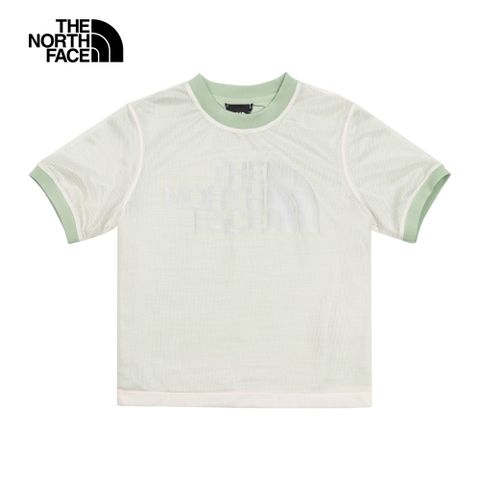 The North Face北面UE女款綠色吸濕排汗舒適透氣短袖T恤｜885WI0G