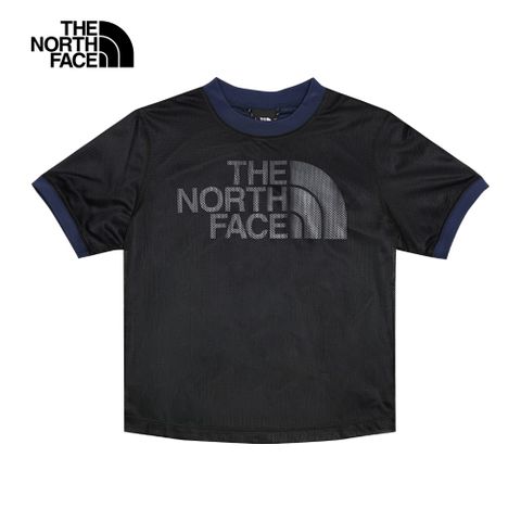 The North Face北面UE女款黑色吸濕排汗舒適透氣短袖T恤｜885WJK3