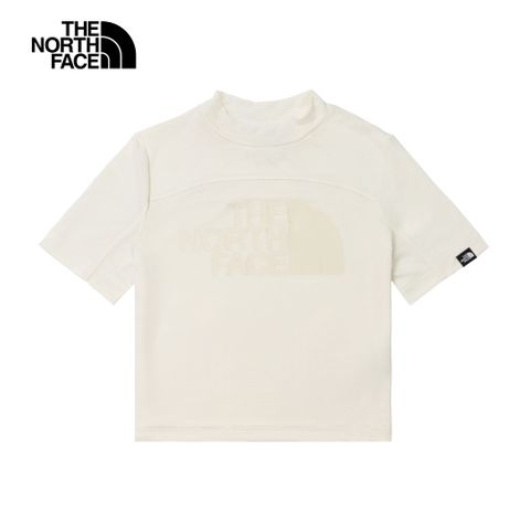 The North Face北面UE女款白色吸濕排汗舒適透氣短袖T恤｜886AFN4