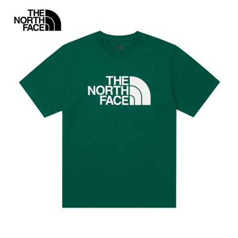 The North Face 北面 男女款綠色純棉舒適透氣休閒短袖T恤86PSNL1