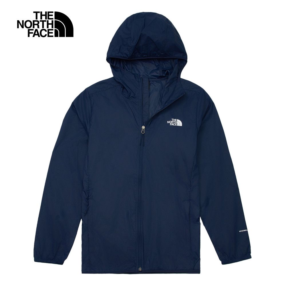 The North Face 北面 男款藍色防風防曬連帽外套87V68K2