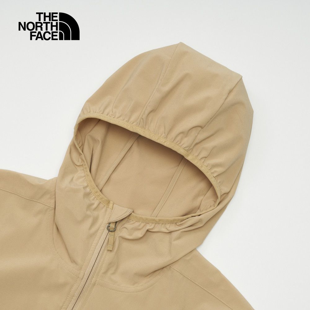 The North Face 北面 男款卡其色防風防潑水防曬連帽外套7WCYLK5