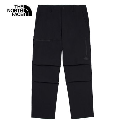 The North Face 北面 男款黑色防潑水多口袋戶外徒步褲8AZ4JK3