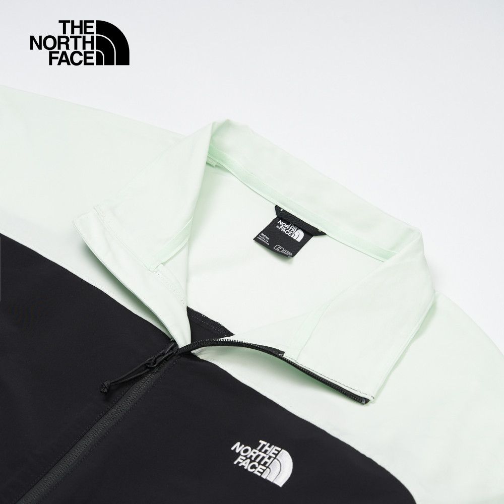 The North Face 北面 男款綠黑拼接防風防潑水外套83US7FO