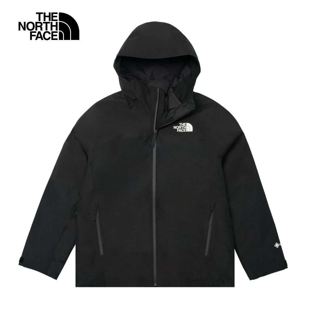 The North Face 北面 男款黑色Gore-Tex防水防風透氣保暖連帽三合一外套83RR4H0