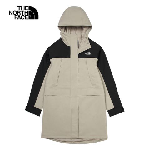 The North Face 北面 女款灰色防水透氣連帽衝鋒衣87W35IF