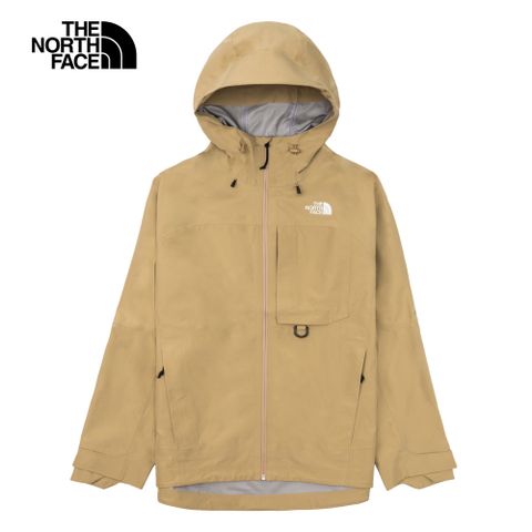 The North Face 北面 男款卡其色防水透氣連帽衝鋒衣89ZJLK5