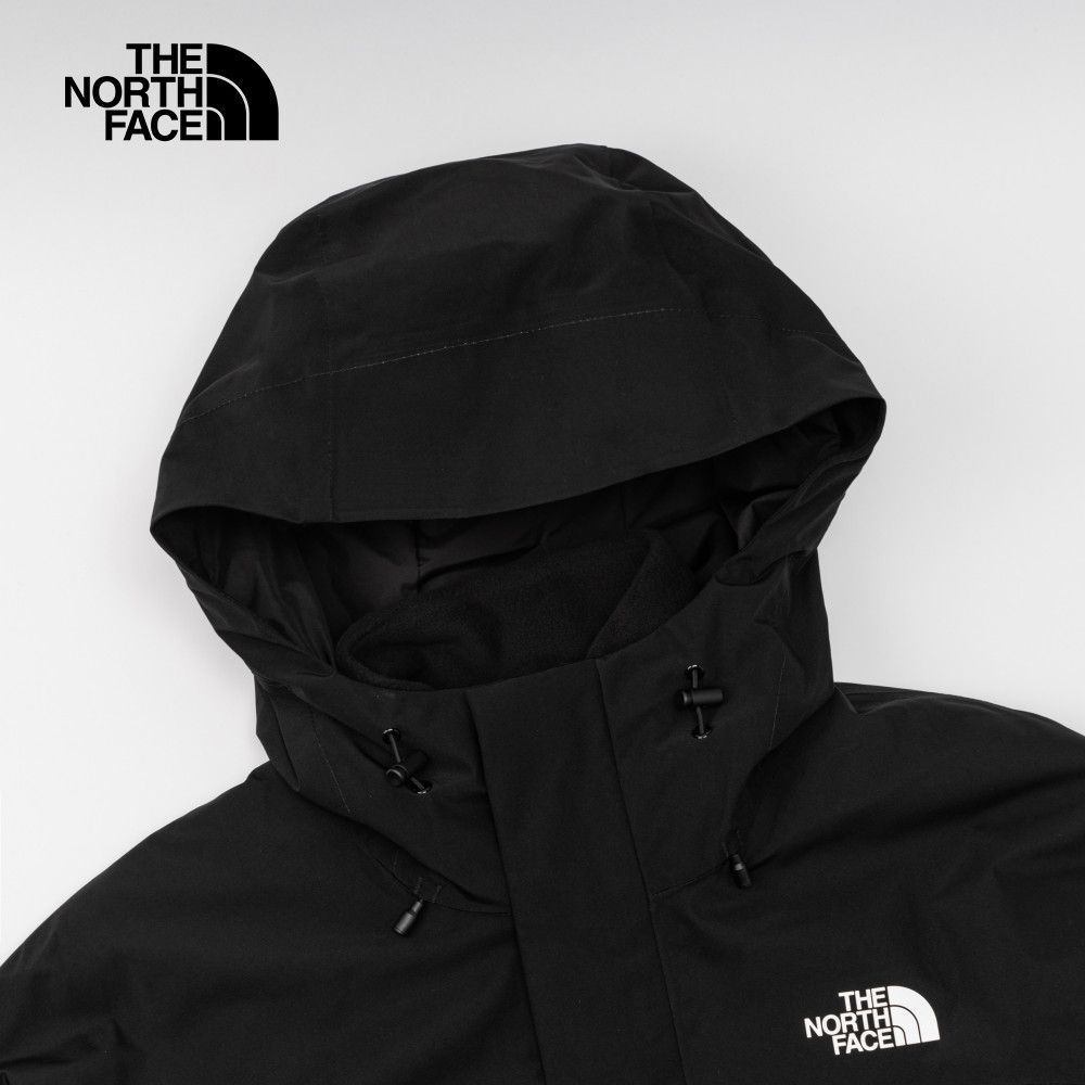 The North Face 北面 男款黑色防水透氣連帽三合一外套89ZPJK3