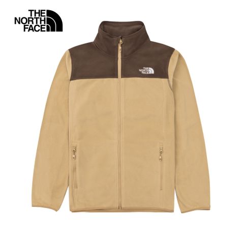 The North Face 北面 男款棕色立領抓絨外套8AYK8HO