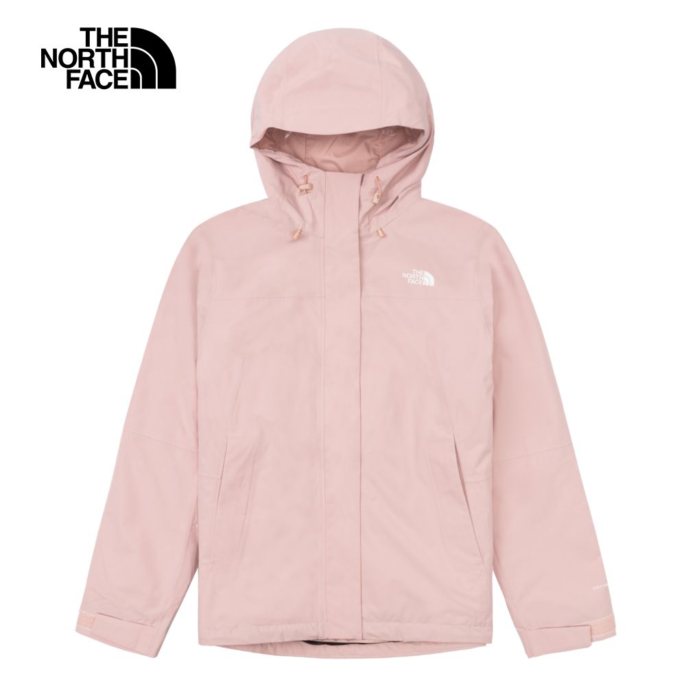 The North Face 北面 女款粉色防水保暖舒適可調節連帽三合一外套|89Y37OZ