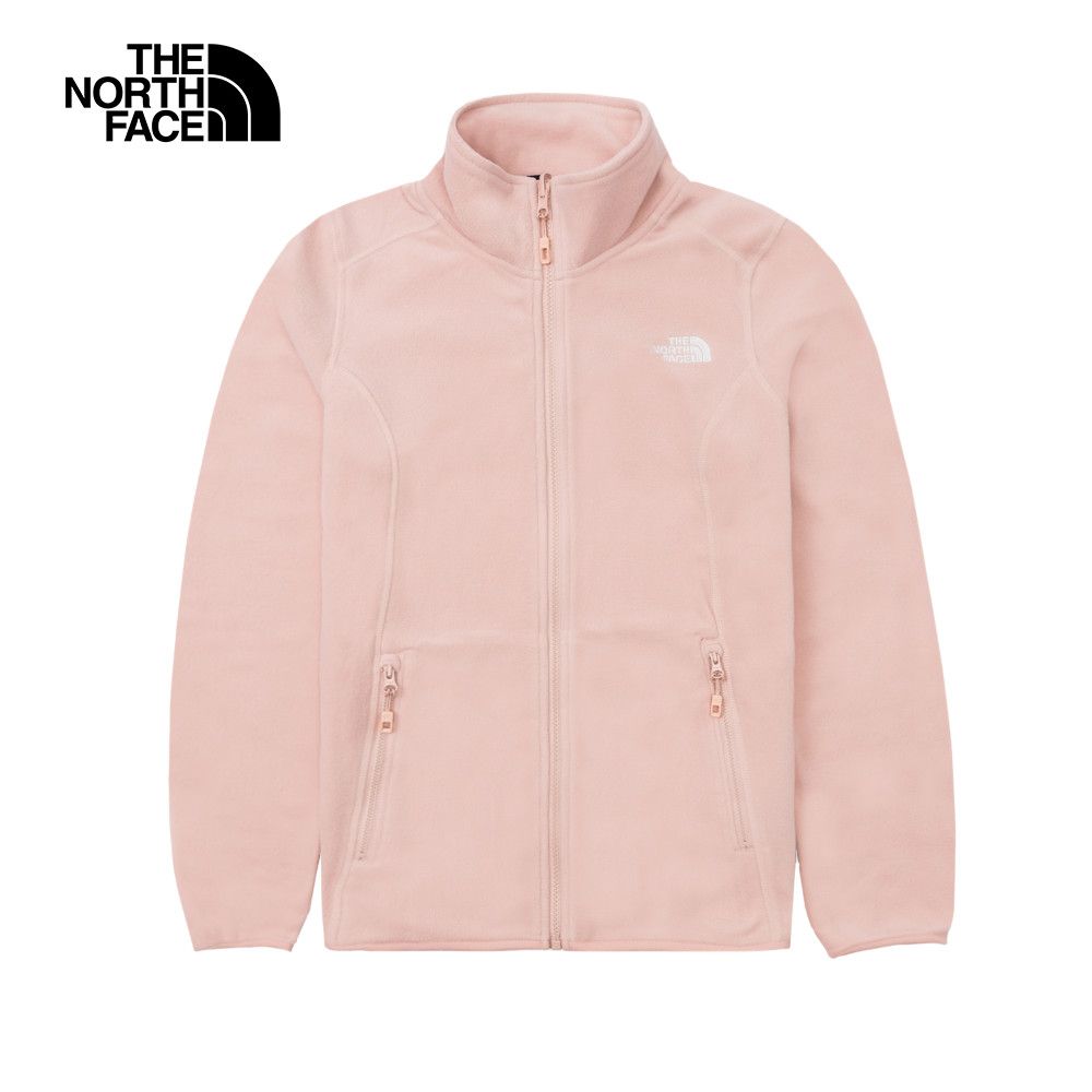 The North Face 北面 女款粉色舒適保暖立領抓絨外套|8AYFLK6