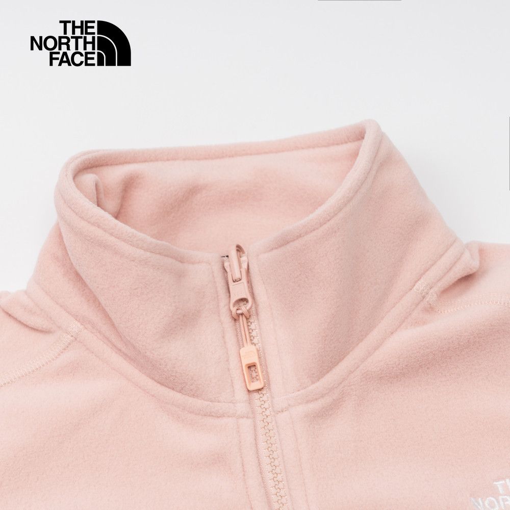 The North Face 北面 女款粉色舒適保暖立領抓絨外套|8AYFLK6