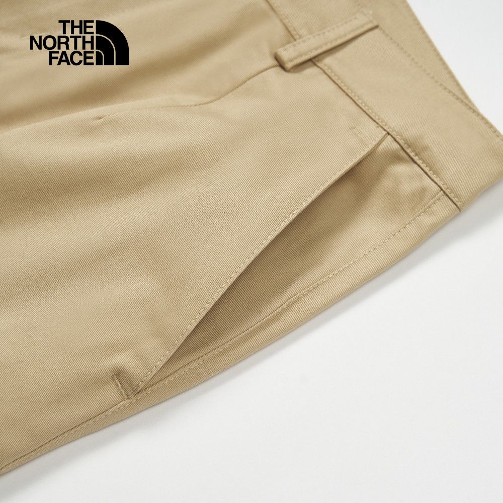 The North Face 北面 女款卡其色吸濕排汗防曬高腰設計休閒褲|89YGLK5