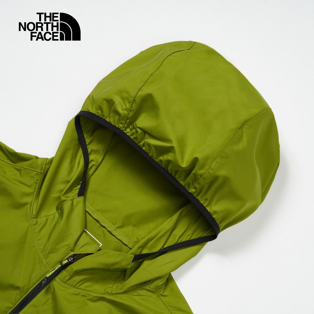 The North Face 北面 男款綠色防風防潑水可打包連帽外套|83TM7I6