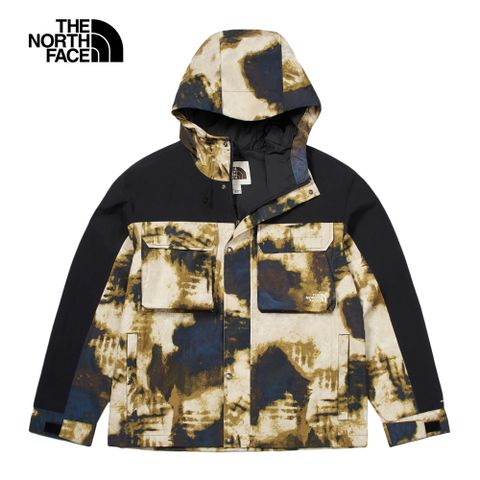 The North Face 北面 男款綠色防水透氣連帽衝鋒衣|83UQ5WO