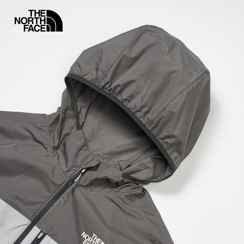 The North Face 北面 女款灰色防風防潑水可打包連帽外套|83TWRO5