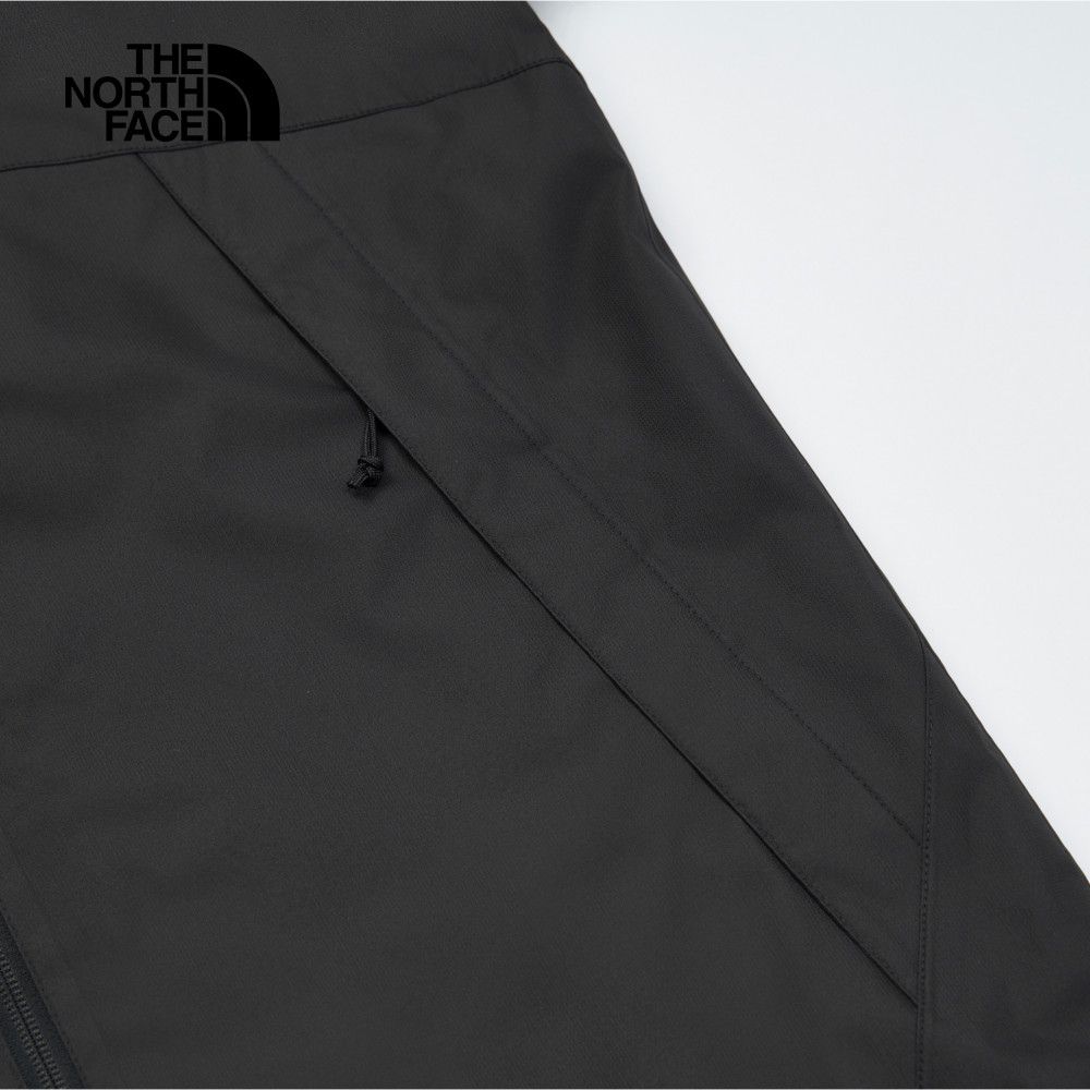 The North Face 北面 男款黑色防水透氣連帽衝鋒衣|88RD4H0