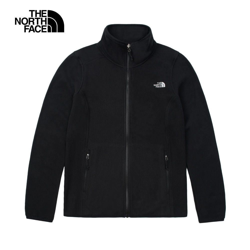 The North Face 北面 女款黑色保暖立領抓絨外套|88RRJK3