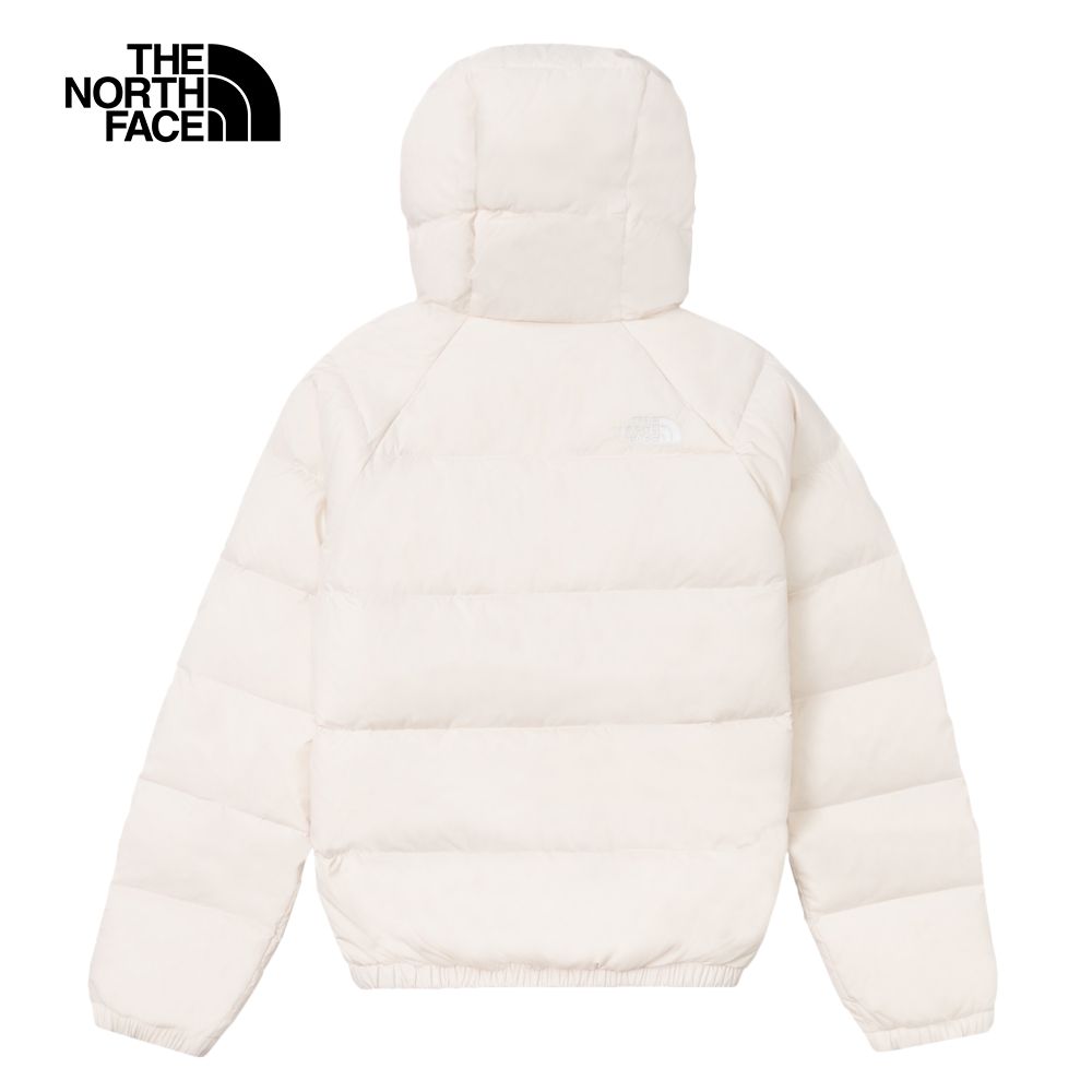 The North Face 北面 女款米白色防風防潑水連帽羽絨外套|7QVVQLI