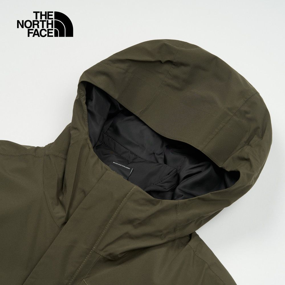 The North Face 北面 男款綠色防水透氣保暖鋪棉內裡三合一外套|81RNBQW