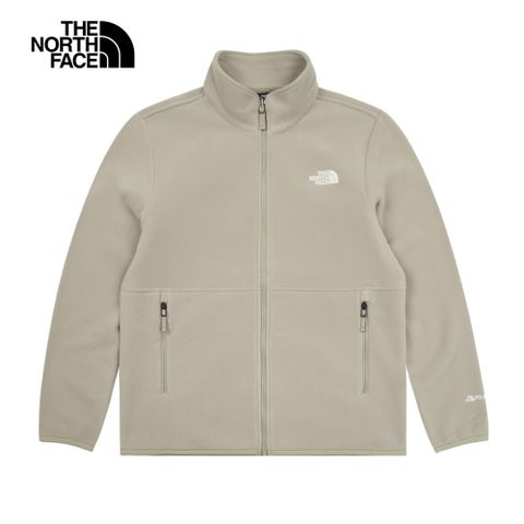 The North Face 北面 男款棕色舒適保暖立領抓絨外套|83O91I4