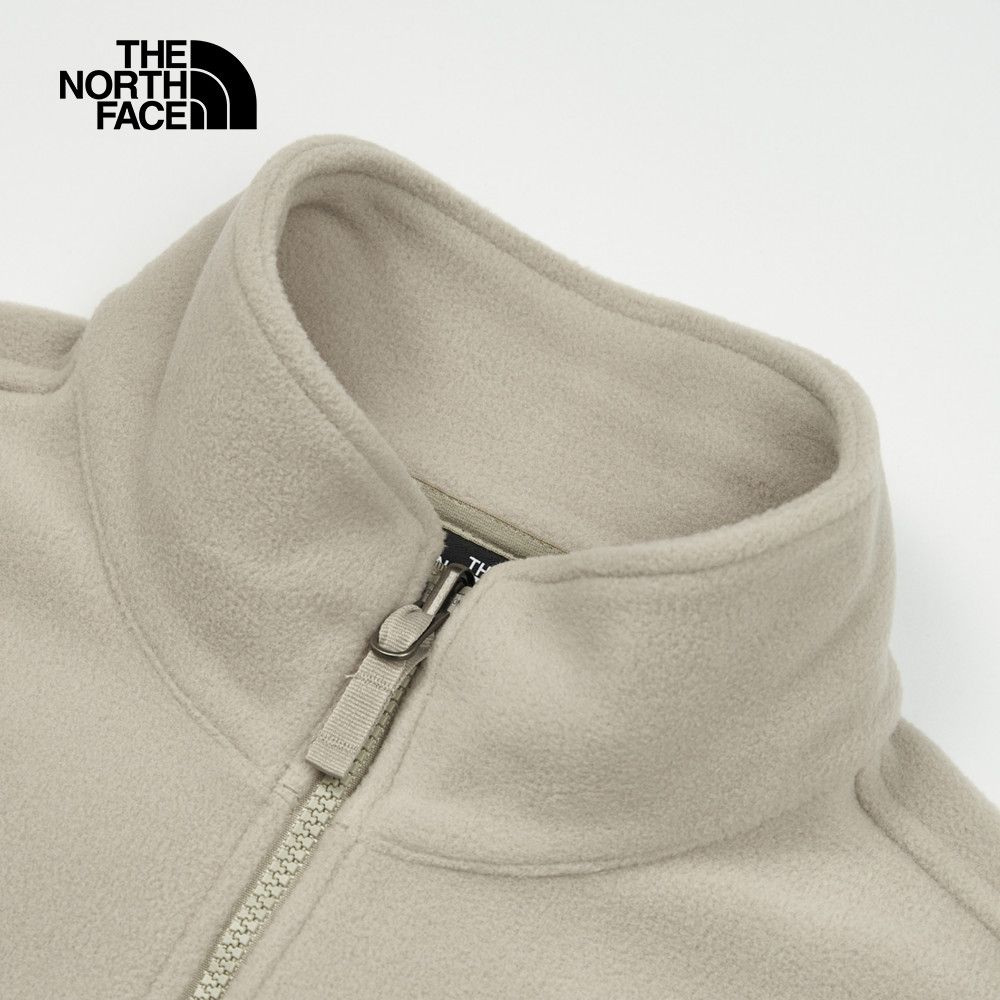 The North Face 北面 男款棕色舒適保暖立領抓絨外套|83O91I4