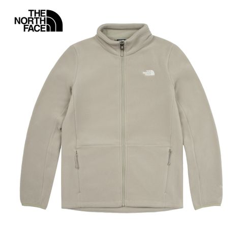 The North Face 北面 女款棕色舒適保暖立領抓絨外套|83OL1I4