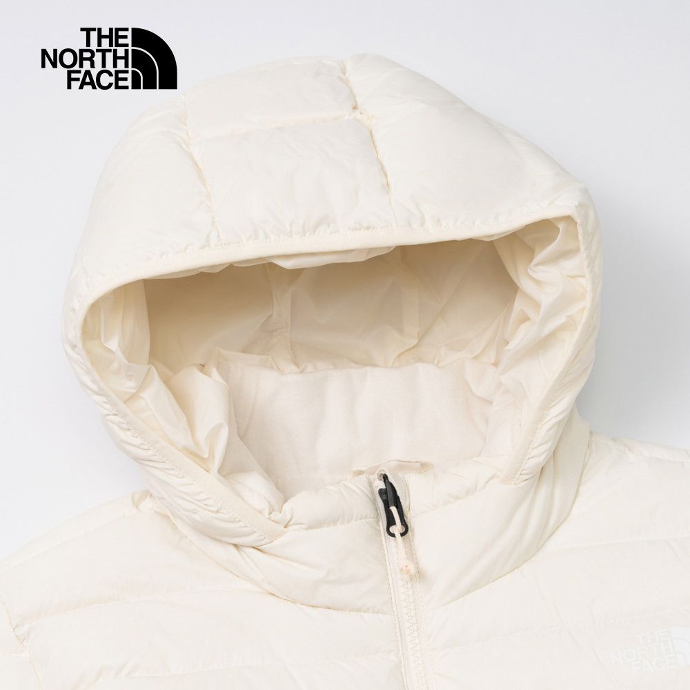 The North Face 北面 女款米白色防潑水保暖連帽羽絨外套|89Y4QLI