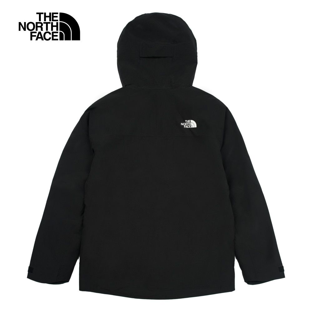 The North Face 北面 男款黑色防水透氣舒適保暖連帽抓絨內裡三合一外套|89ZSJK3