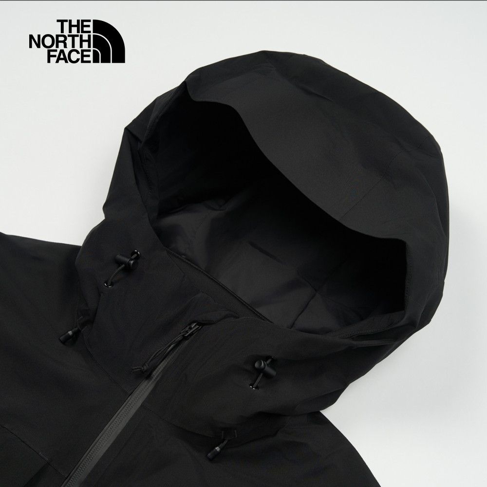 The North Face 北面 男款黑色防水透氣舒適保暖連帽抓絨內裡三合一外套|89ZSJK3