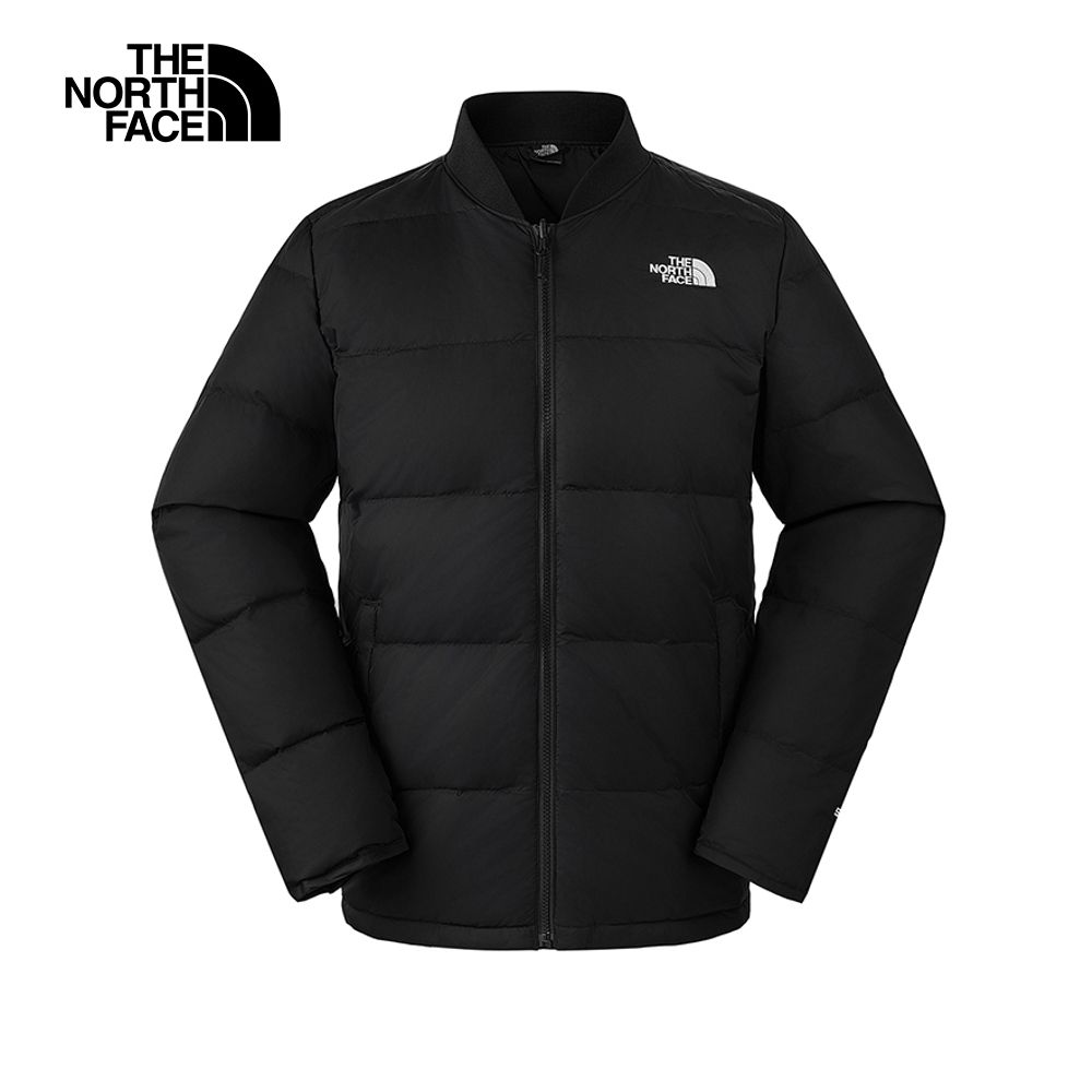 The North Face 北面 男款黑色防水透氣保暖連帽羽絨內裡三合一外套|81NH4H0