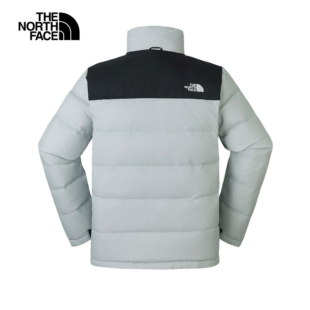 The North Face 北面 男款灰色防水透氣保暖連帽羽絨內裡三合一外套|81QSA0M