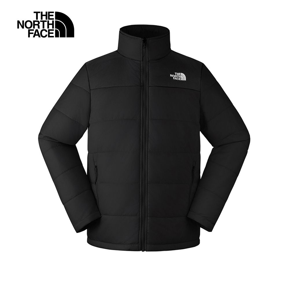 The North Face 北面 男款黑色防水透氣可拆卸連帽鋪棉內裡三合一外套|8DNCJK3