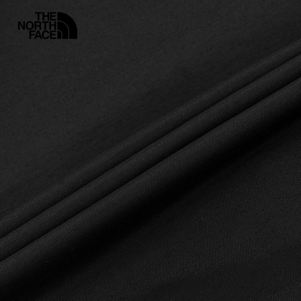 The North Face 北面 男款黑色防水透氣可調節可收納連帽抓絨內裡三合一外套|8DNJKX7