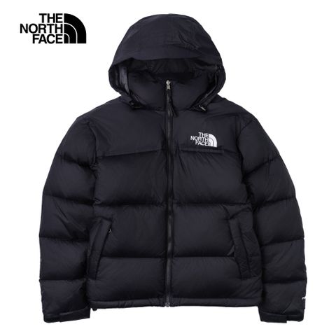 The North Face 北面 【經典1996】男款黑色DWR防潑水可打包可調節收納羽絨外套|3C8D4G3 700蓬鬆度