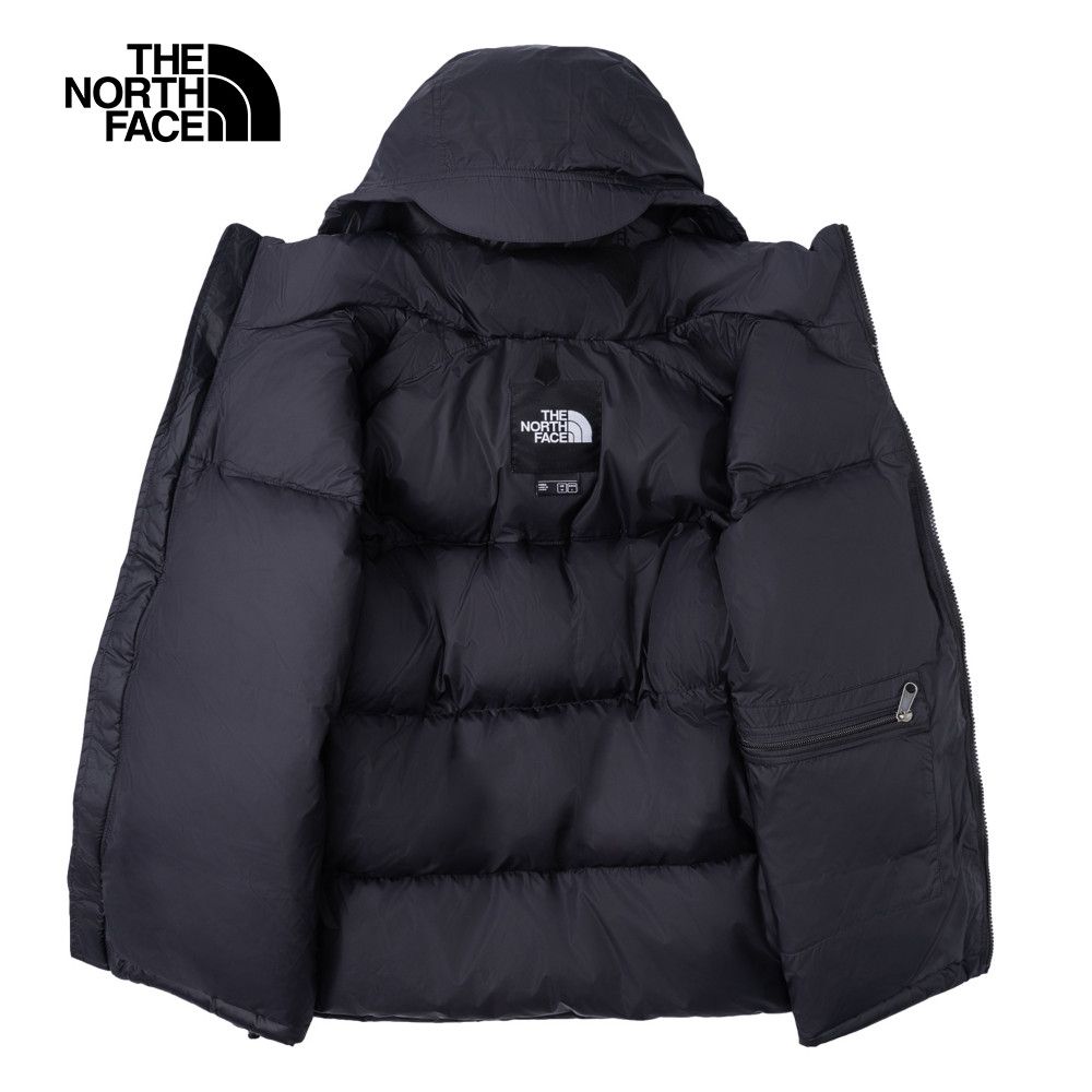 The North Face 北面 【經典1996】男款黑色DWR防潑水可打包可調節收納羽絨外套|3C8D4G3 700蓬鬆度