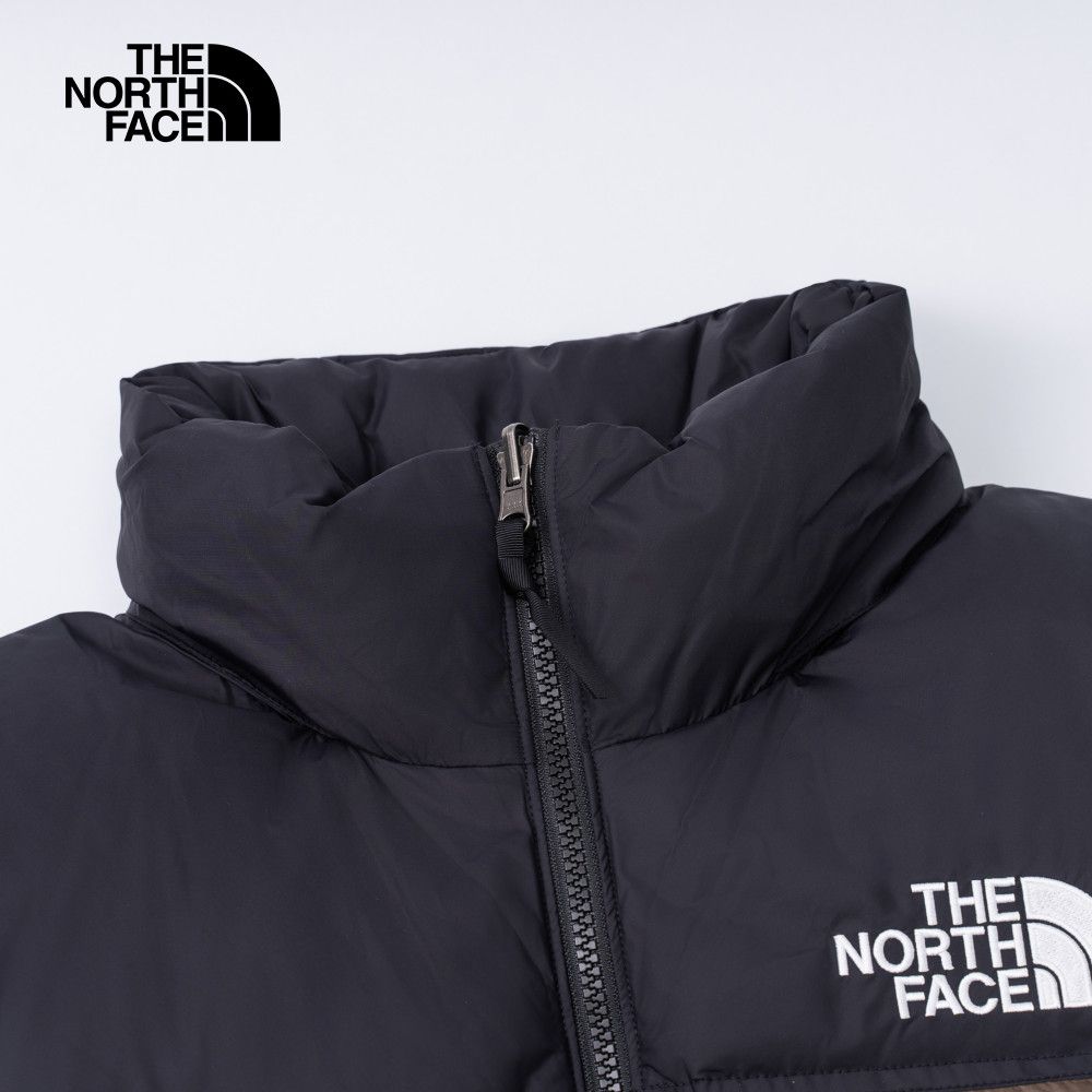 The North Face 北面 【經典1996】男款棕色DWR防潑水可打包收納羽絨背心|3JQQ5EX 700蓬鬆度