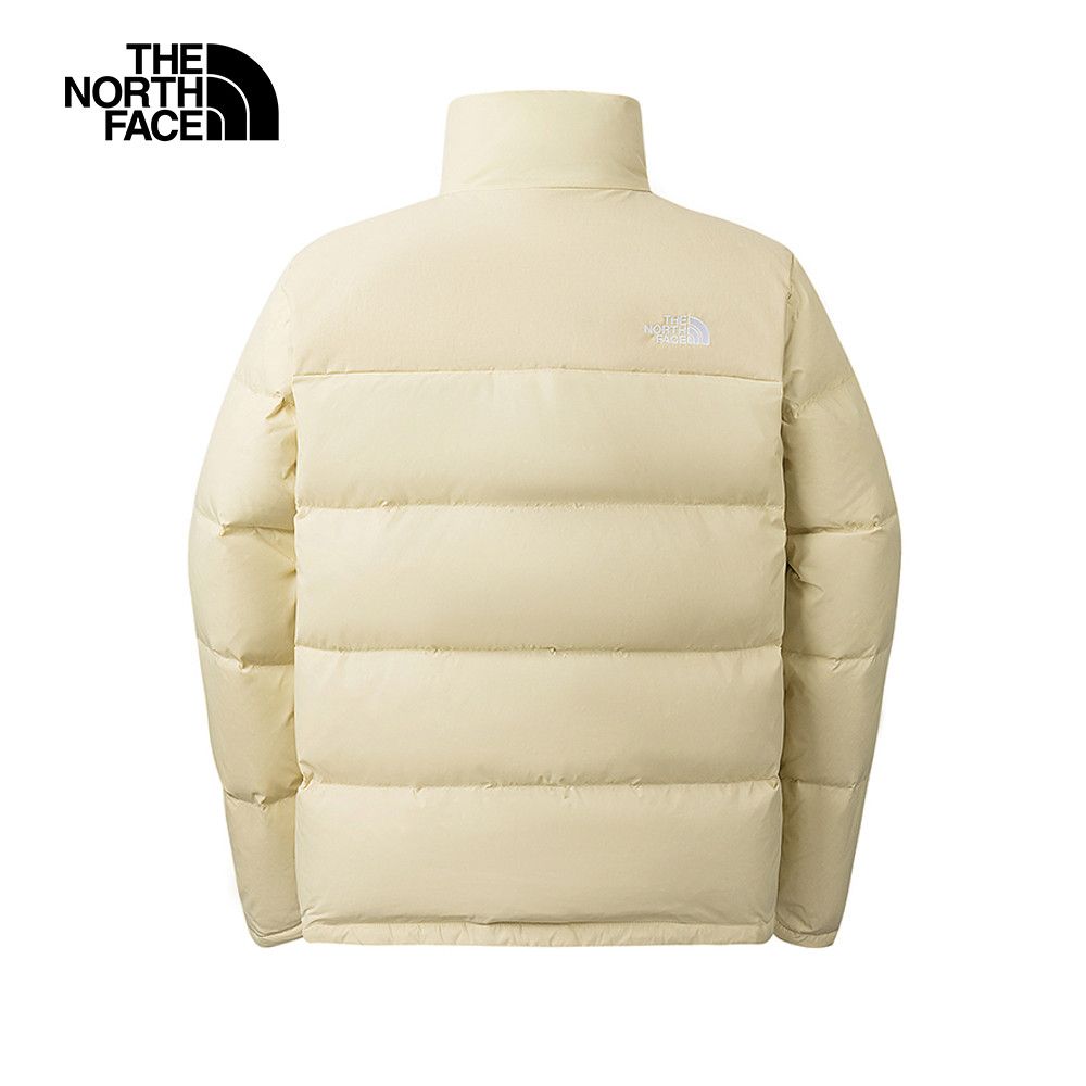 The North Face 北面 男款米色DWR防潑水保暖立領羽絨外套|88R53X4 550蓬鬆度