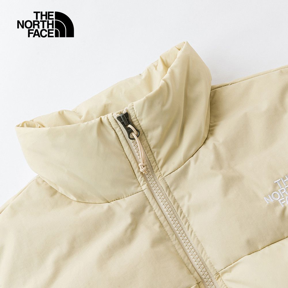 The North Face 北面 男款米色DWR防潑水保暖立領羽絨外套|88R53X4 550蓬鬆度