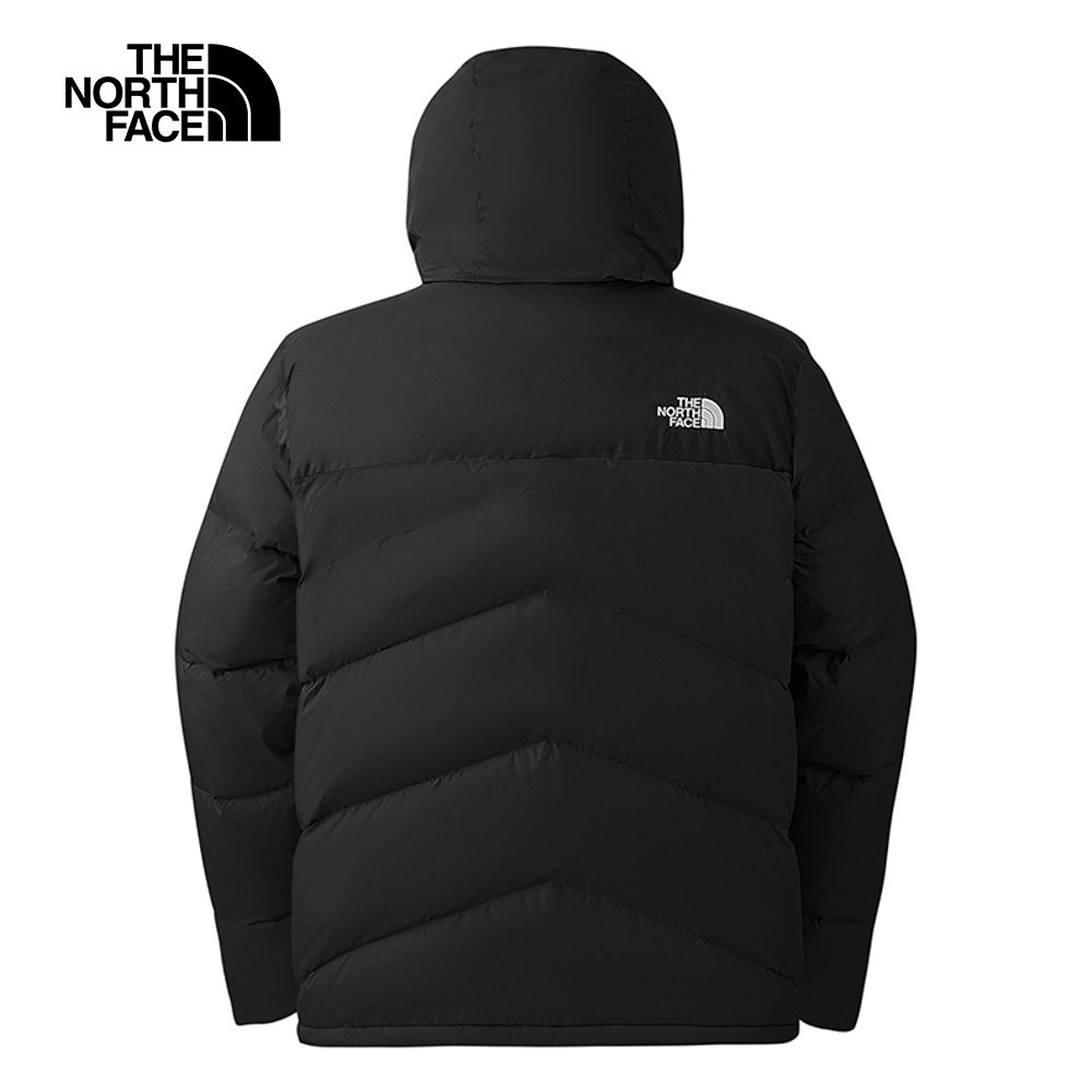 The North Face 北面 男款黑色DWR防潑水保暖連帽羽絨外套|89294H0 550蓬鬆度