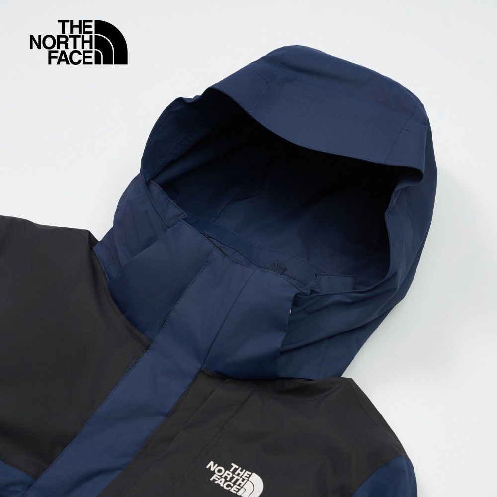 The North Face 北面 男款藍色DryVent防水透氣保暖連帽鋪棉內裡三合一外套|8DNC8K2