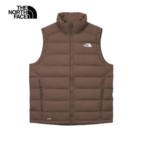 The North Face 北面 男款棕色舒適保暖立領羽絨背心|88R61OI 550蓬鬆度