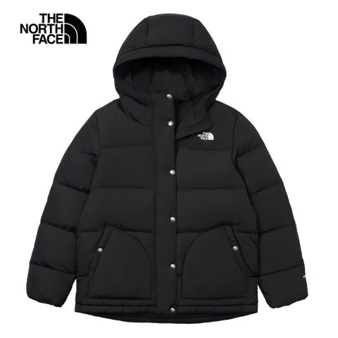 The North Face 北面 女款黑色舒適保暖連帽羽絨外套|8DMMJK3 550蓬鬆度