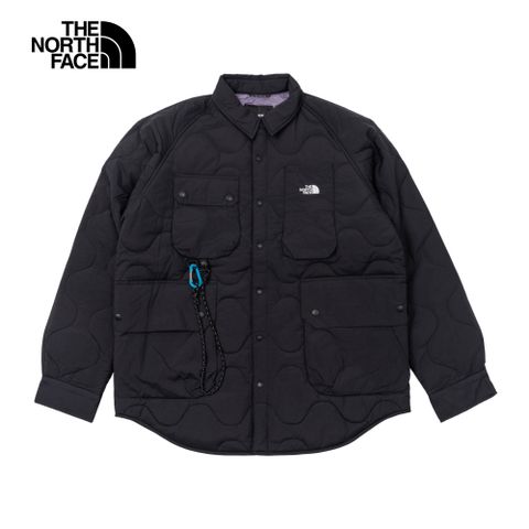 The North Face 北面 UE男款黑色DWR防潑水多口袋設計鋪棉外套|5JU4JK3