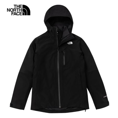 The North Face 北面 女款黑色DryVent防水透氣保暖連帽羽絨內裡三合一外套|89Y7JK3 600蓬鬆度